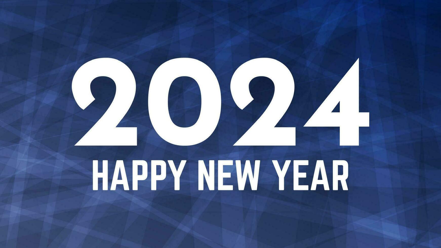 2024 Happy New Year on colorful background vector