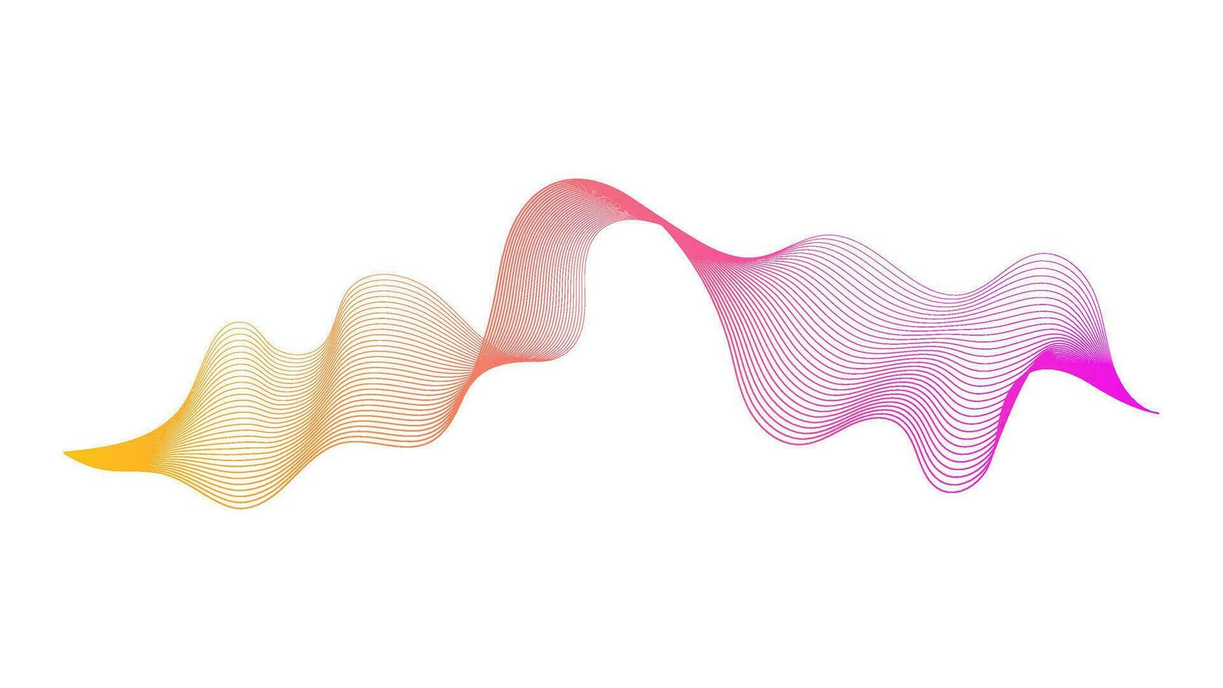 Abstract backdrop with wave gradient lines vector