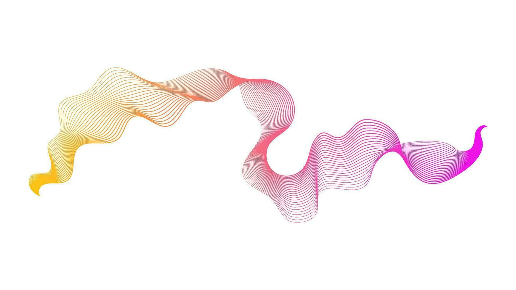 Abstract backdrop with wave gradient lines vector