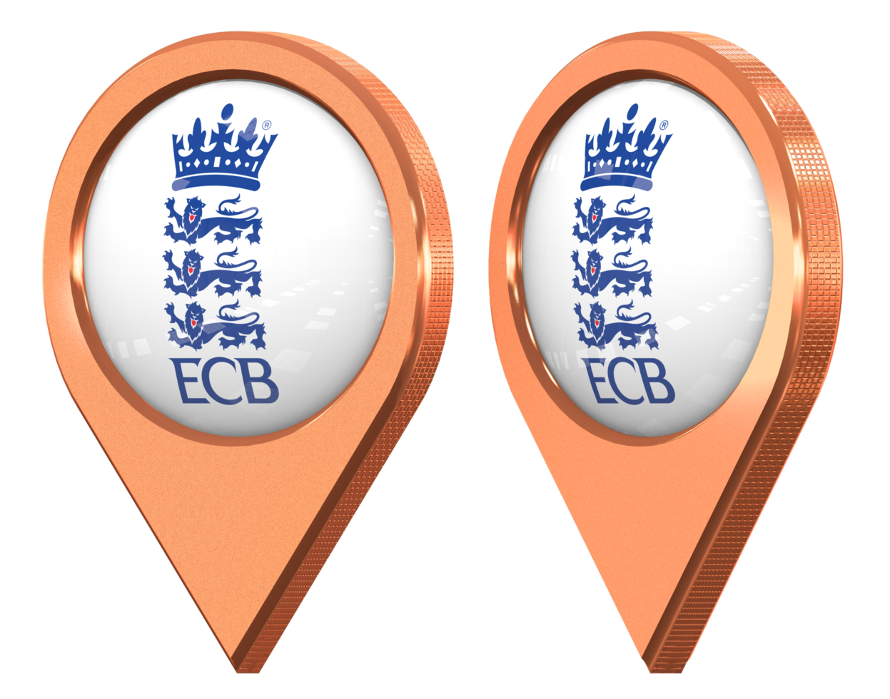 England and Wales Cricket Board, ECB Location Icon Flag, Isolated with Different Angled, 3D Rendering png