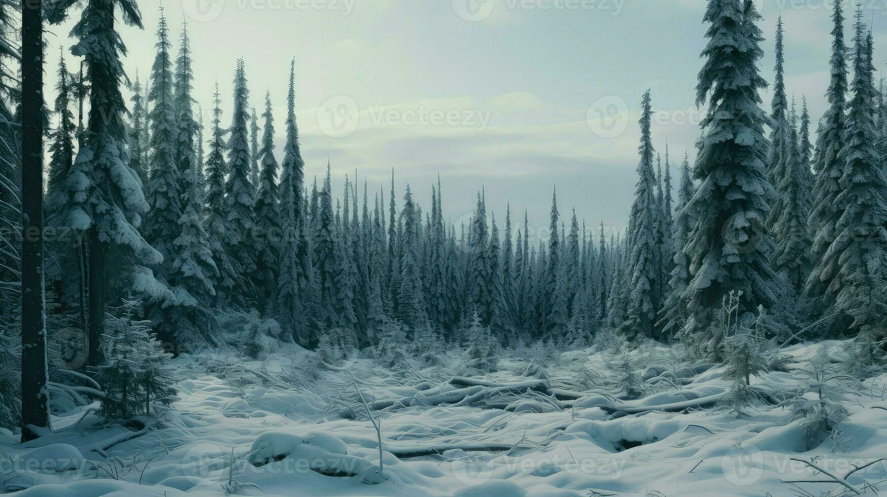 owl boreal forest silent ai generated photo