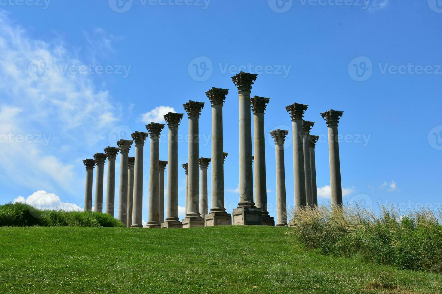 Pillar Monument on a Beautiful Spring Day photo