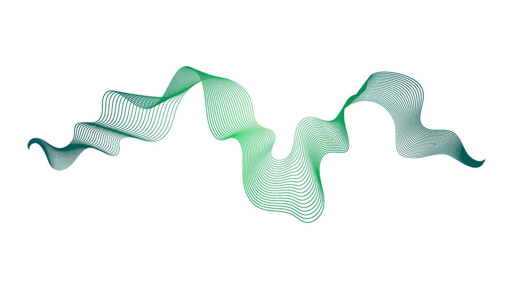 Abstract backdrop with wave gradient lines vector