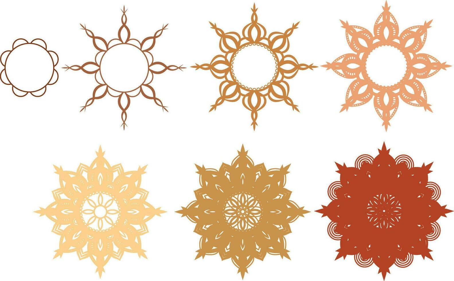 MULTILAYER MANDALA, Laser Cut Template, Wall Decor vector