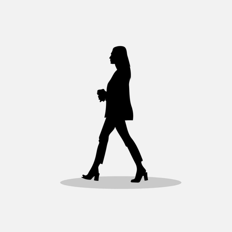 Women walking vector png