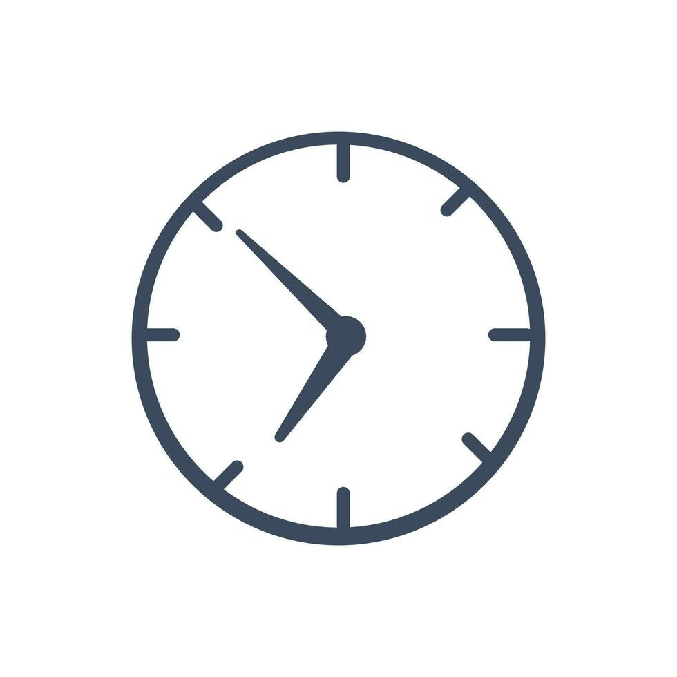 Clock with dial. Timer of corporate deadline and working time with speed of work completion and business vector goal