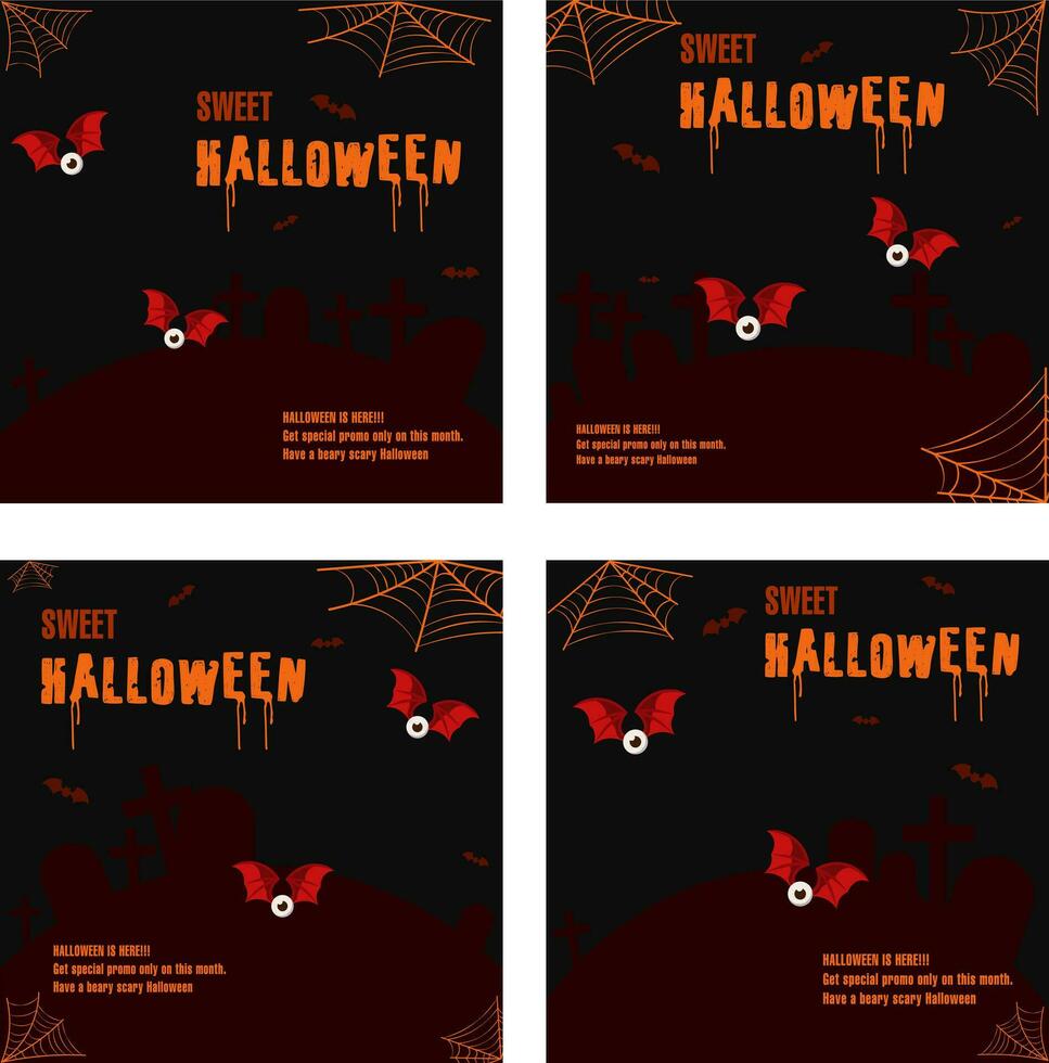 Halloween template special edition vector