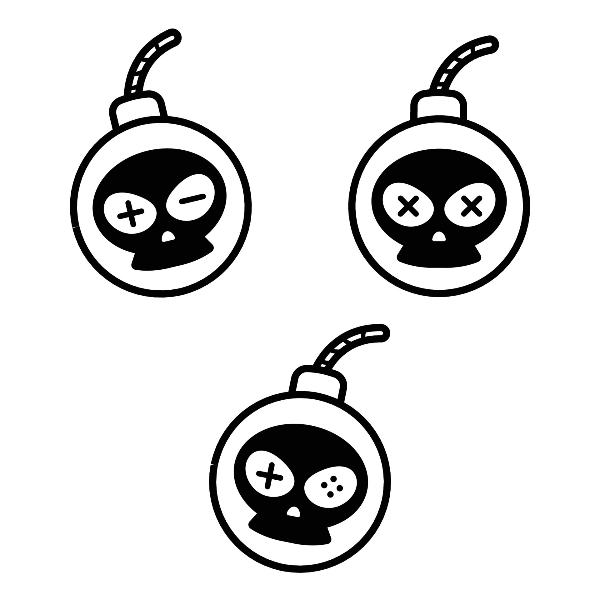 Bundle of Bomb Game 32420841 Vector Art at Vecteezy