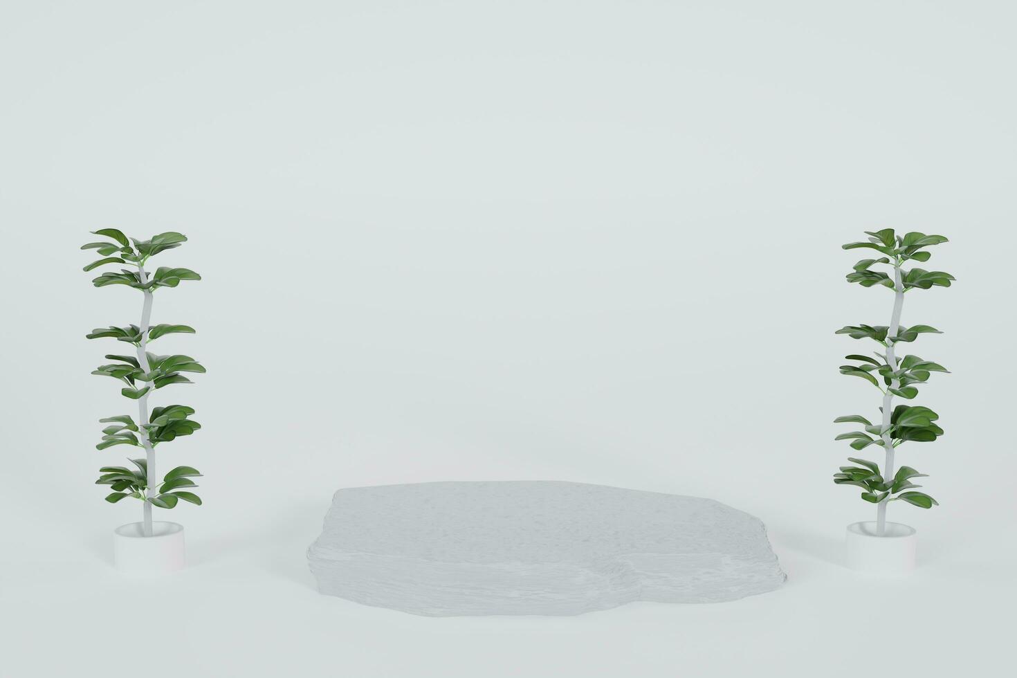 modern minimal mockup podium set abstract background render photo