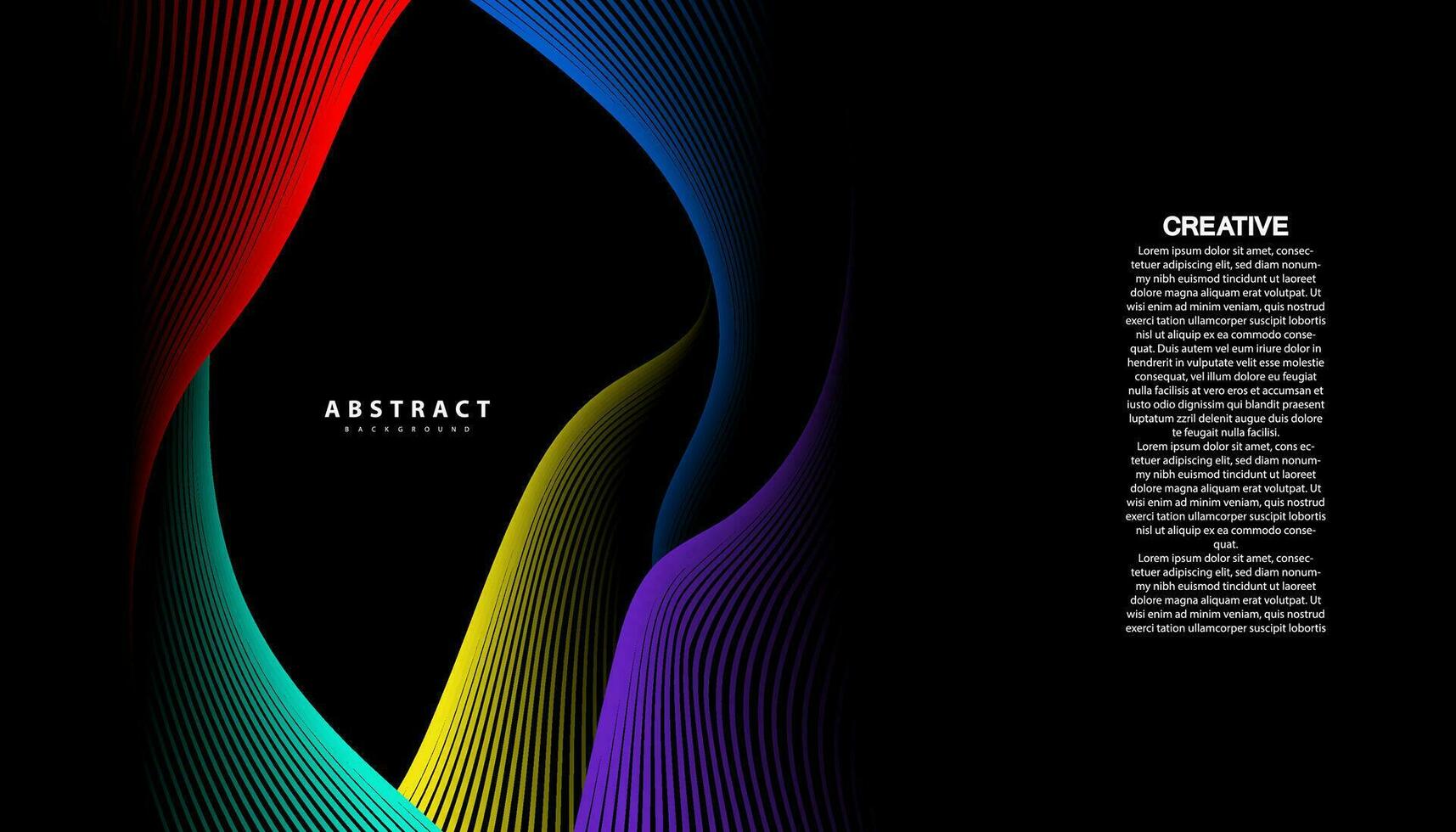 Abstract colorful wave line vector background. Line curve modern design for your ideas, Banners, Placards, Posters. Eps10 vector template.