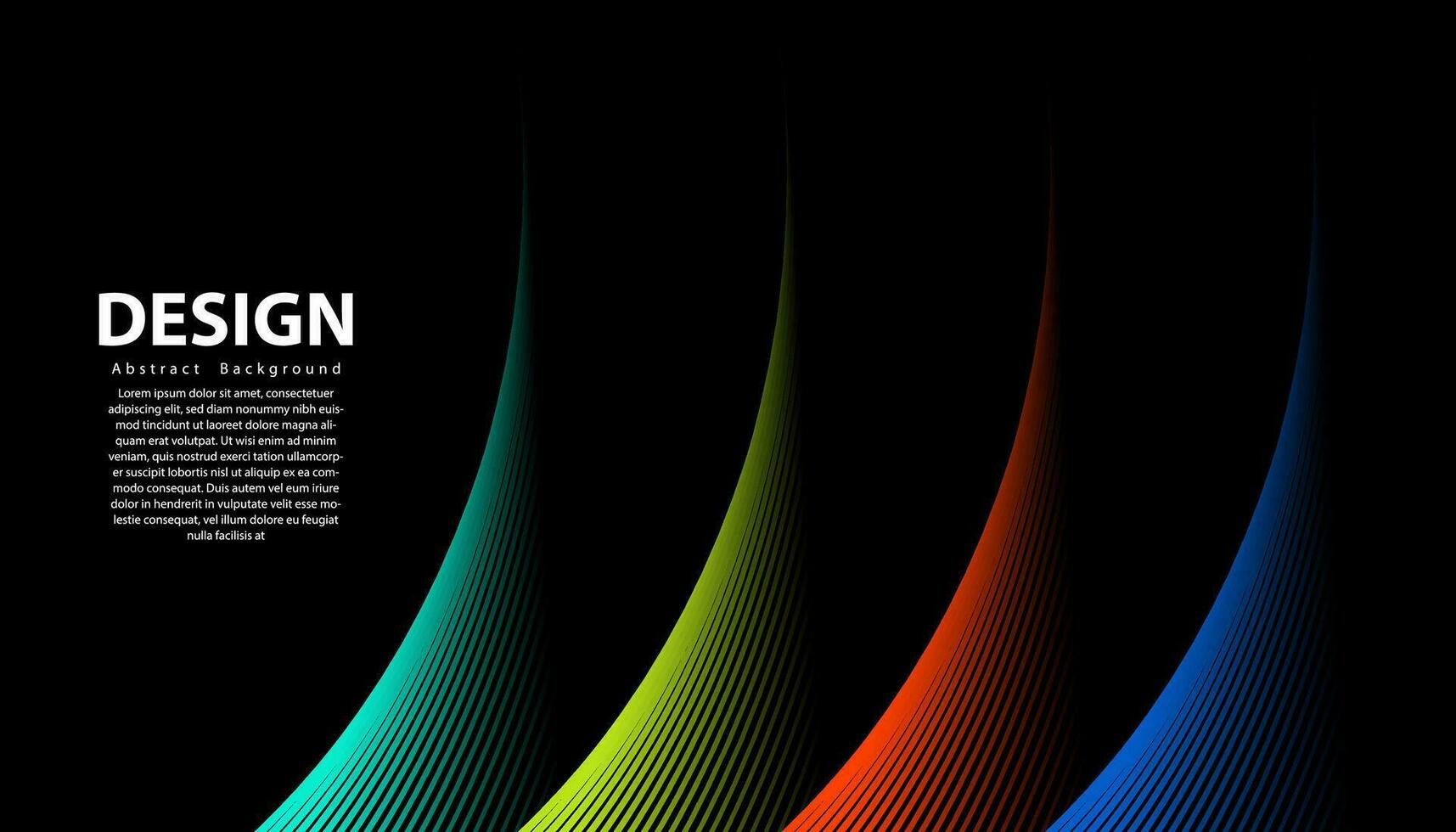 Abstract colorful wave line vector background. Line curve modern design for your ideas, Banners, Placards, Posters. Eps10 vector template.