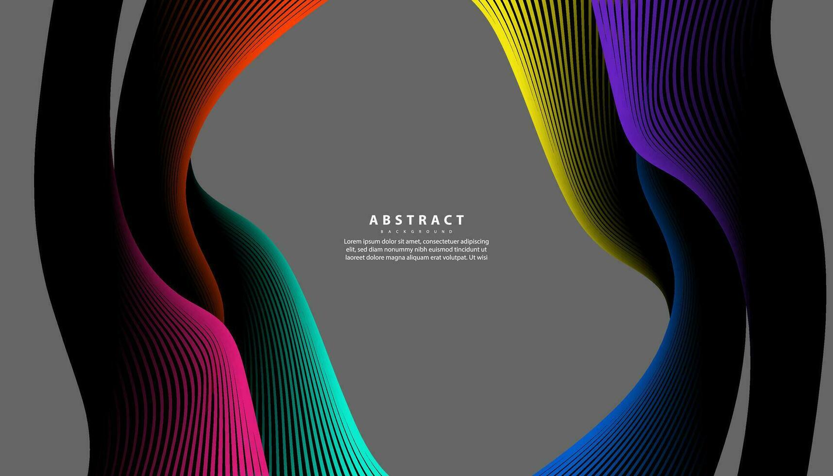 Abstract colorful wave line vector background. Line curve modern design for your ideas, Banners, Placards, Posters. Eps10 vector template.