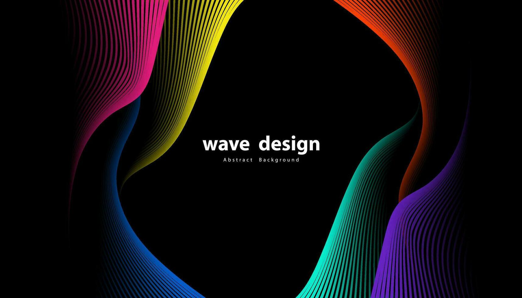 Abstract colorful wavy stripes background. Curved smooth design. Design for your ideas, Banners, Placards, Posters, wallpeper. Eps10 vector illustration.