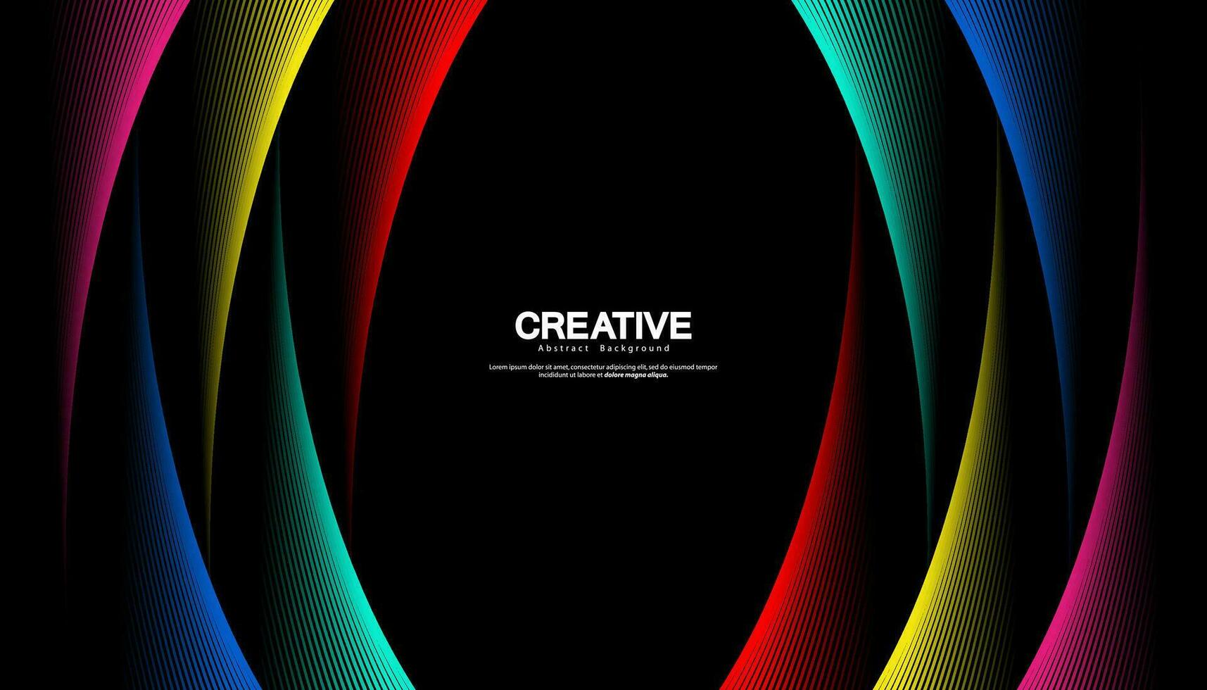 Abstract colorful wave line vector background. Line curve modern design for your ideas, Banners, Placards, Posters. Eps10 vector template.