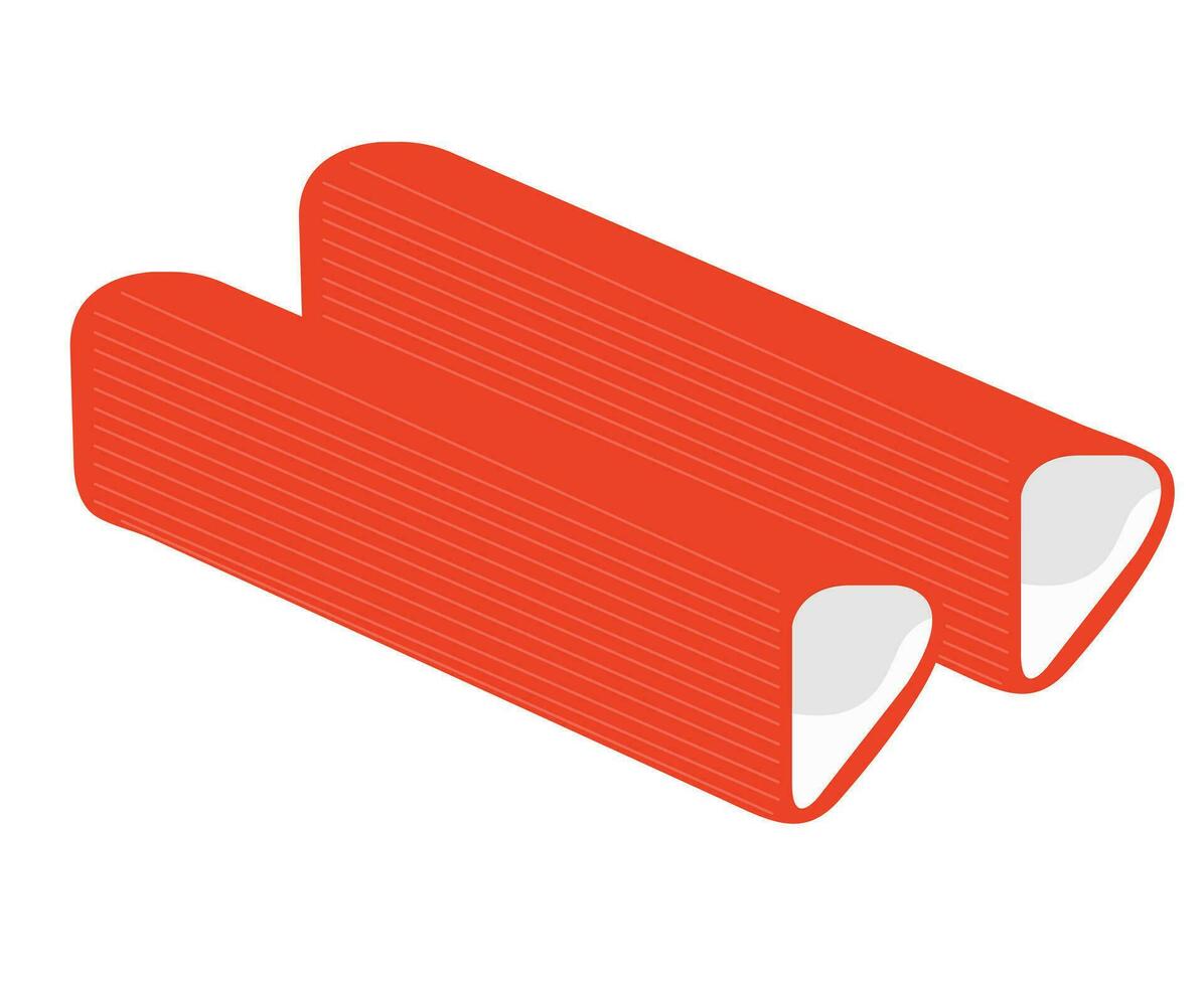 Crab sticks icon, symbol vector