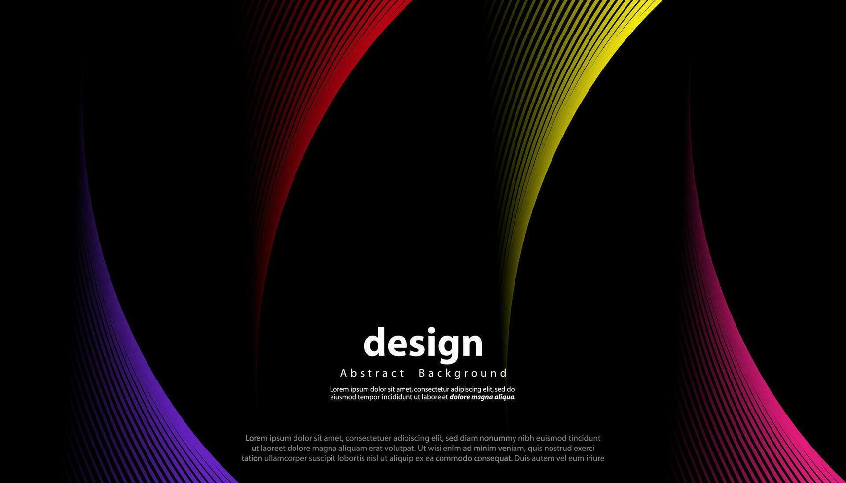 Abstract colorful wave line vector background. Line curve modern design for your ideas, Banners, Placards, Posters. Eps10 vector template.