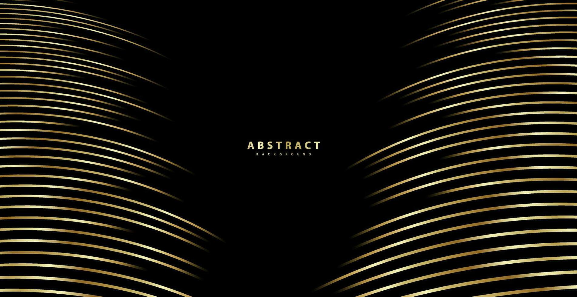 Premium background. Abstract luxury pattern. Gold glitter stripes background. Abstract gold line texture. Black pattern vector illustration.