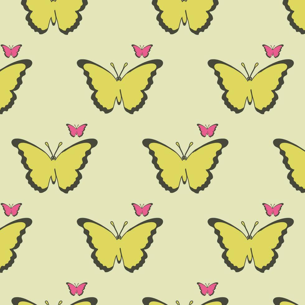 Butterfly seamless pattern design for fabric, bag, wallpaper, wrapping
