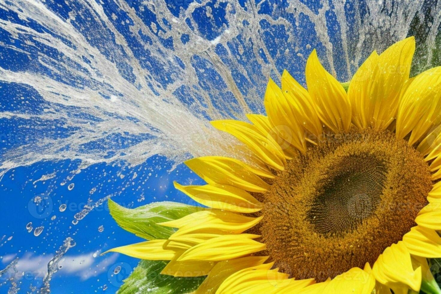 girasol. antecedentes. ai generativo Pro foto