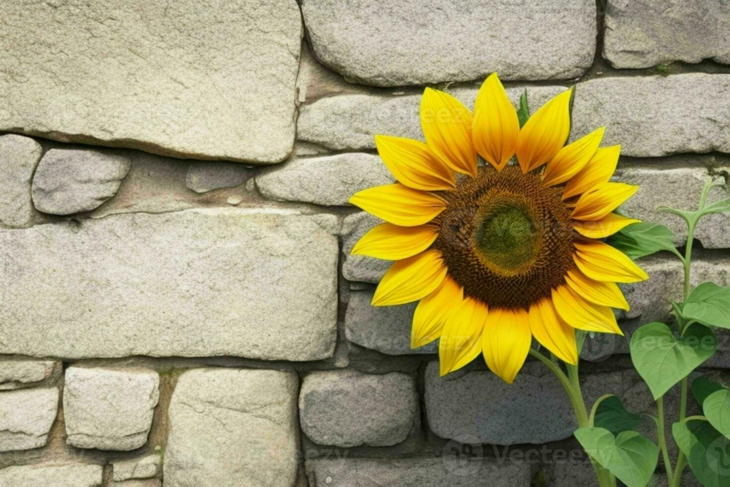 Sunflower. background. AI Generative Pro Photo