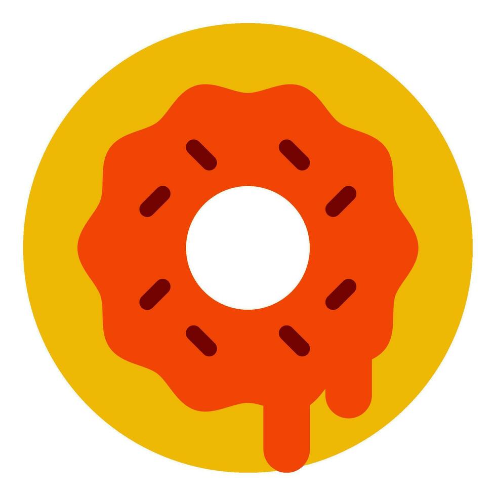 fast food donuts icon vector