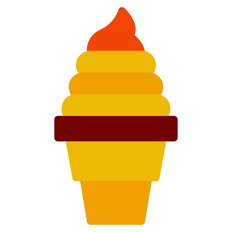 fast food ice cream icon vector