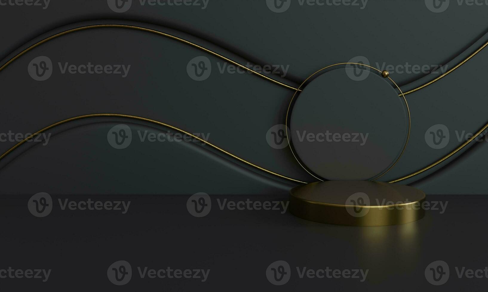3d rendering Premium podium background photo