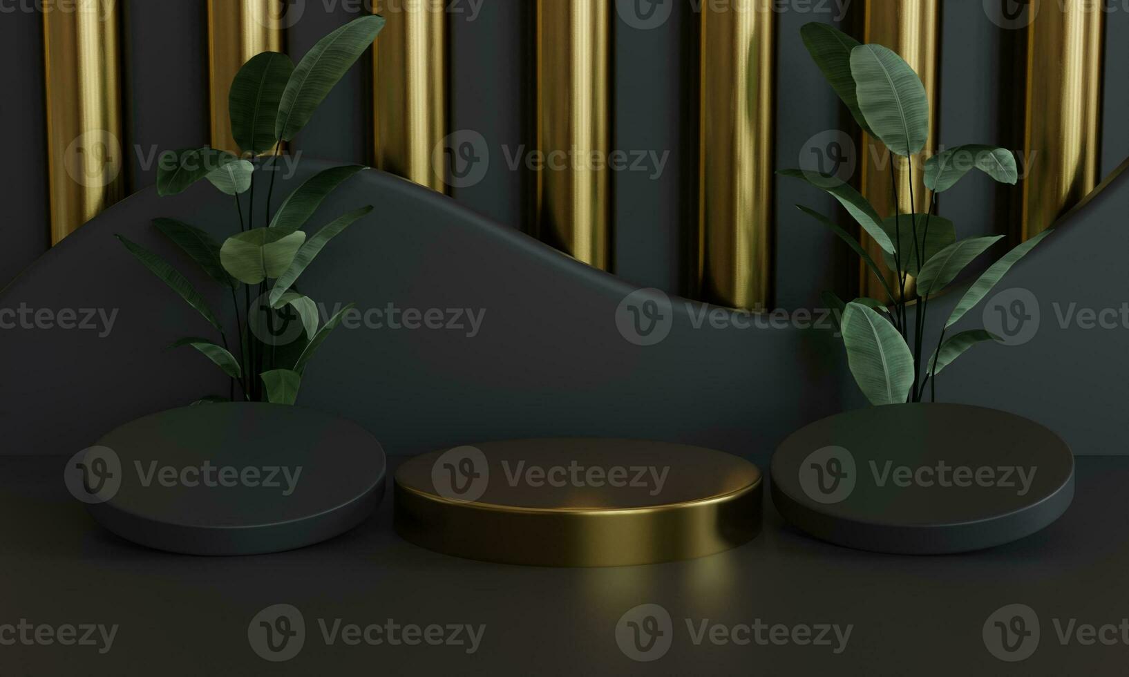 3d rendering Premium podium background photo