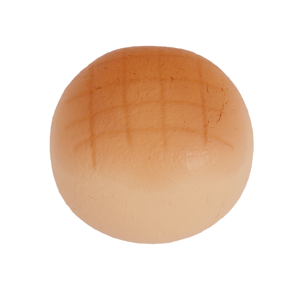 Lunar New Year Dessert 3D Clip Art, Pineapple Cookie png