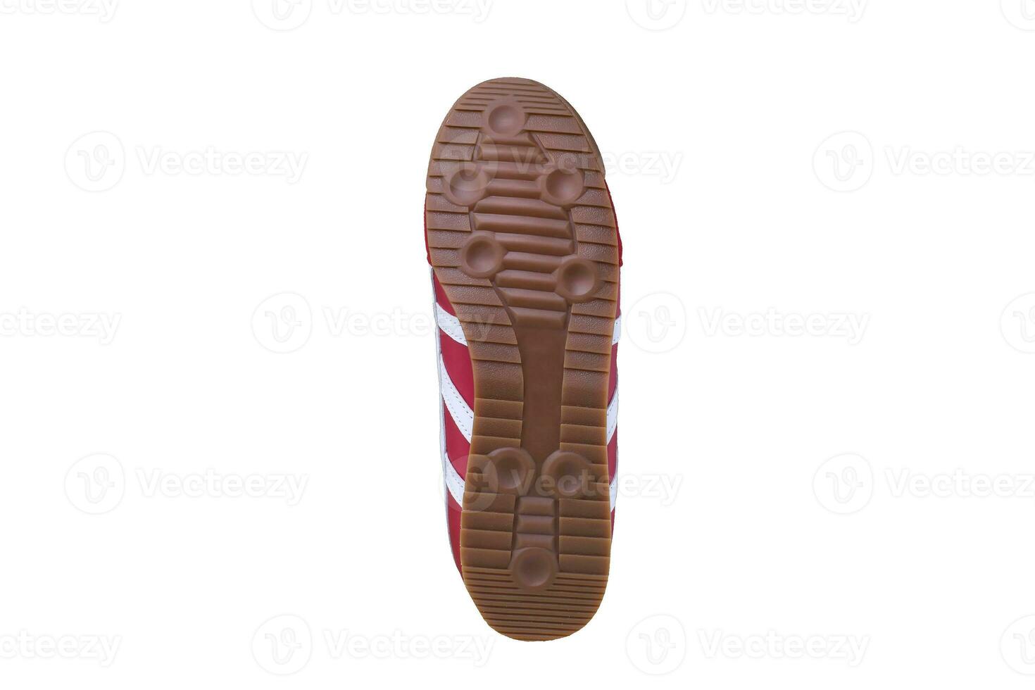 Polyurethane outsole sneakers with white background. photo