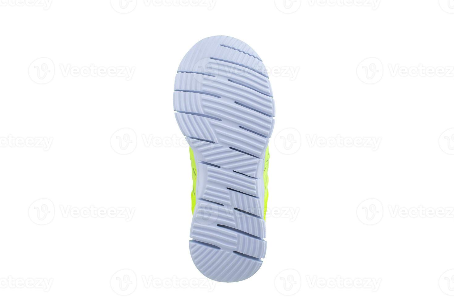 White rubber sole with sneakers on a white background. photo