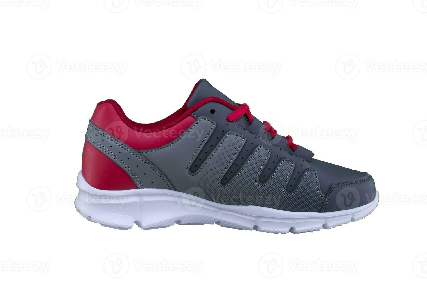 Sneakers. Sports shoes side view on a white background photo