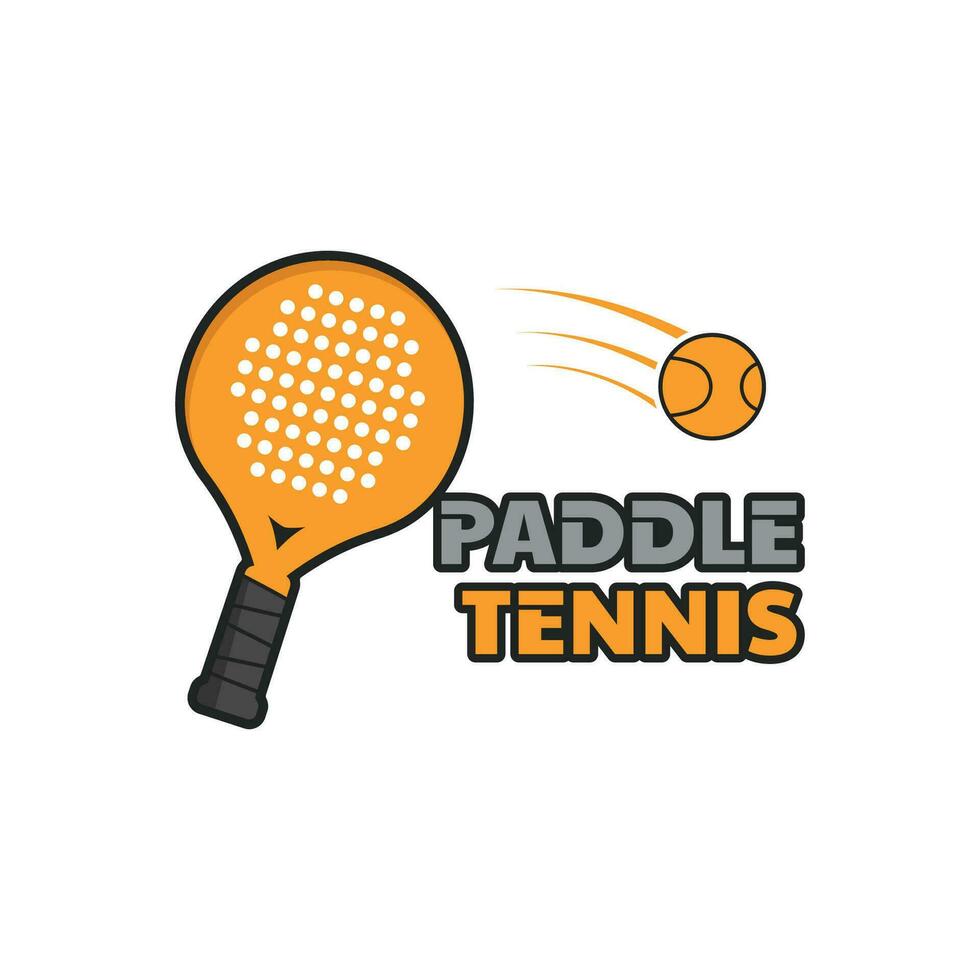 Padel Tennis Vector Illustration Icon