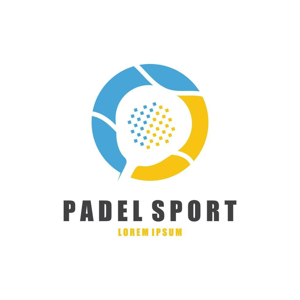 Padel Tennis Vector Illustration Icon