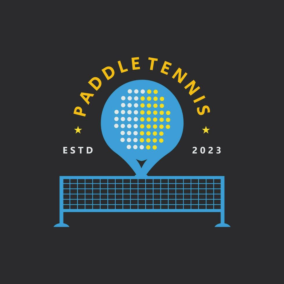 Padel Tennis Vector Illustration Icon