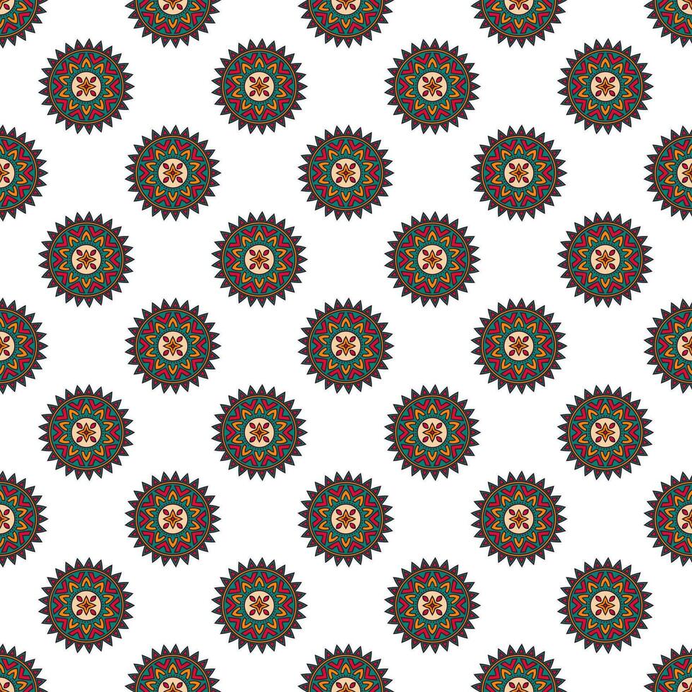 Seamless pattern vintage, paisley elements. vector
