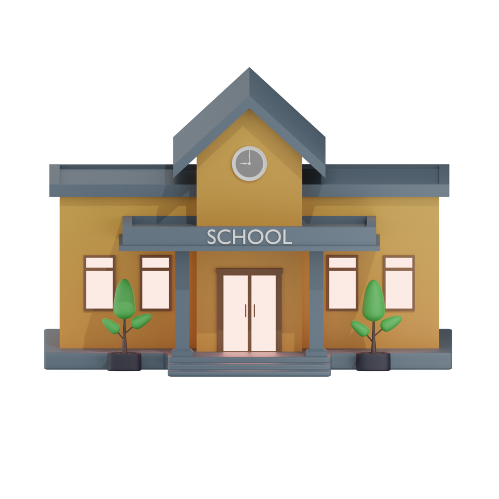 ilustração do prédio da escola png
