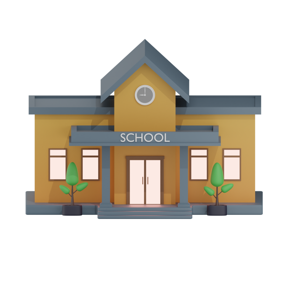 School Building Illustration png