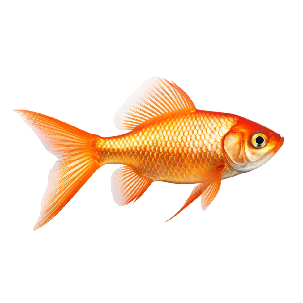 Goldfish carp fish Ai Generative png