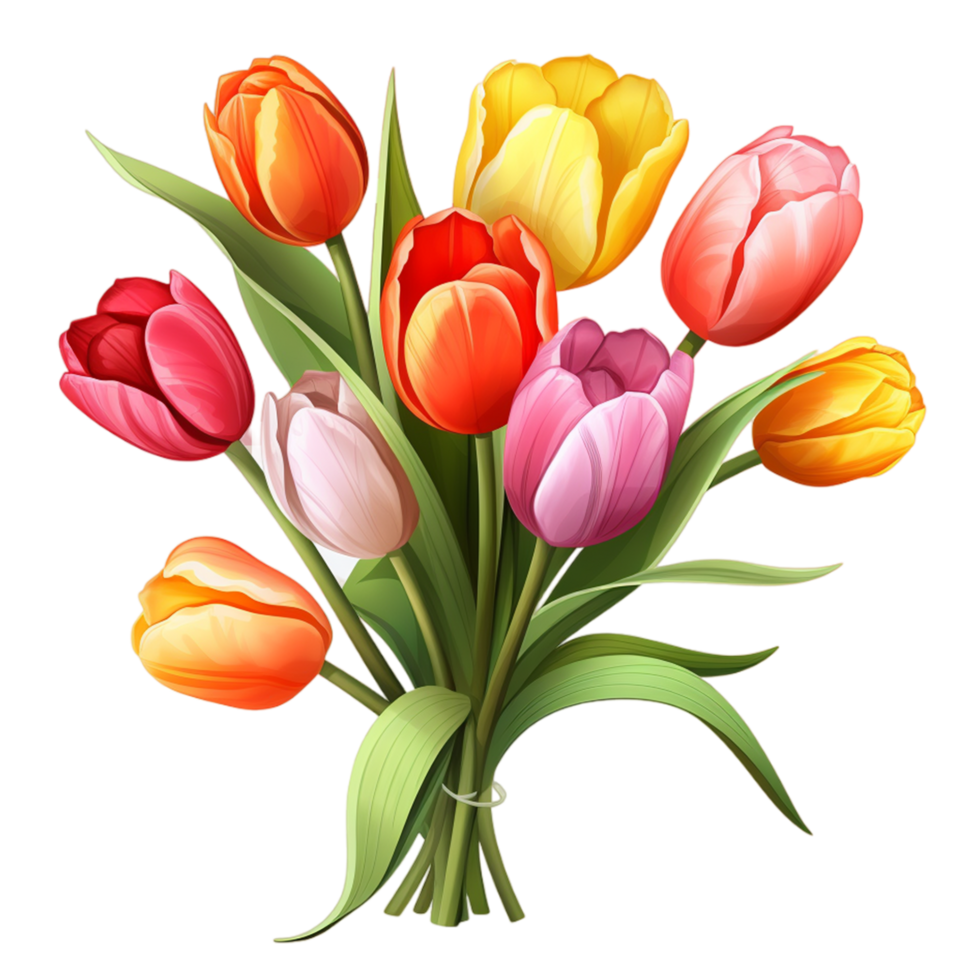 Tulip flower Ai Generative 32423881 PNG