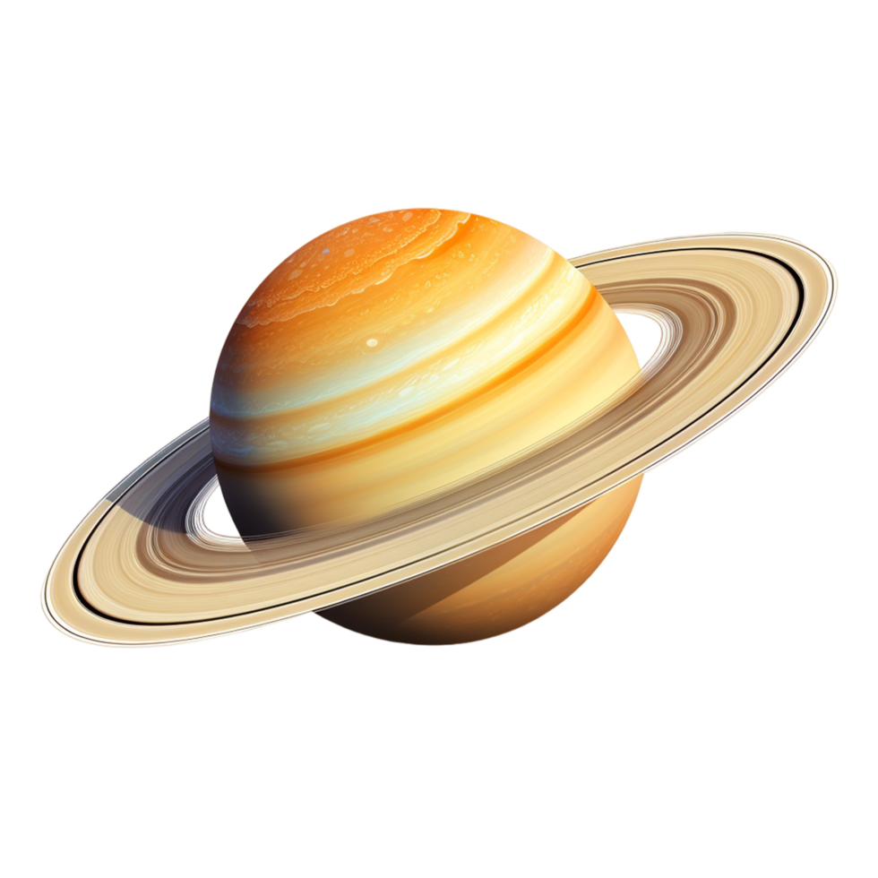 Saturn space planet Ai Generative png
