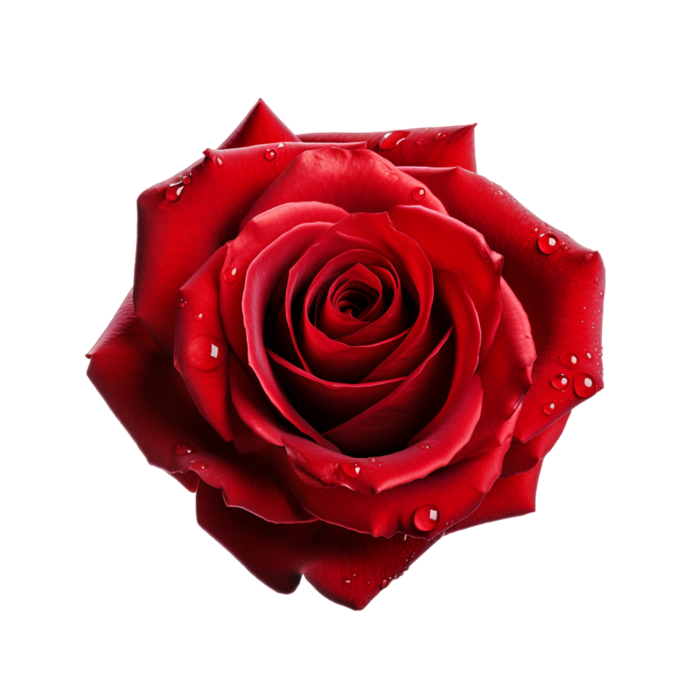 Red rose flower Ai Generative png
