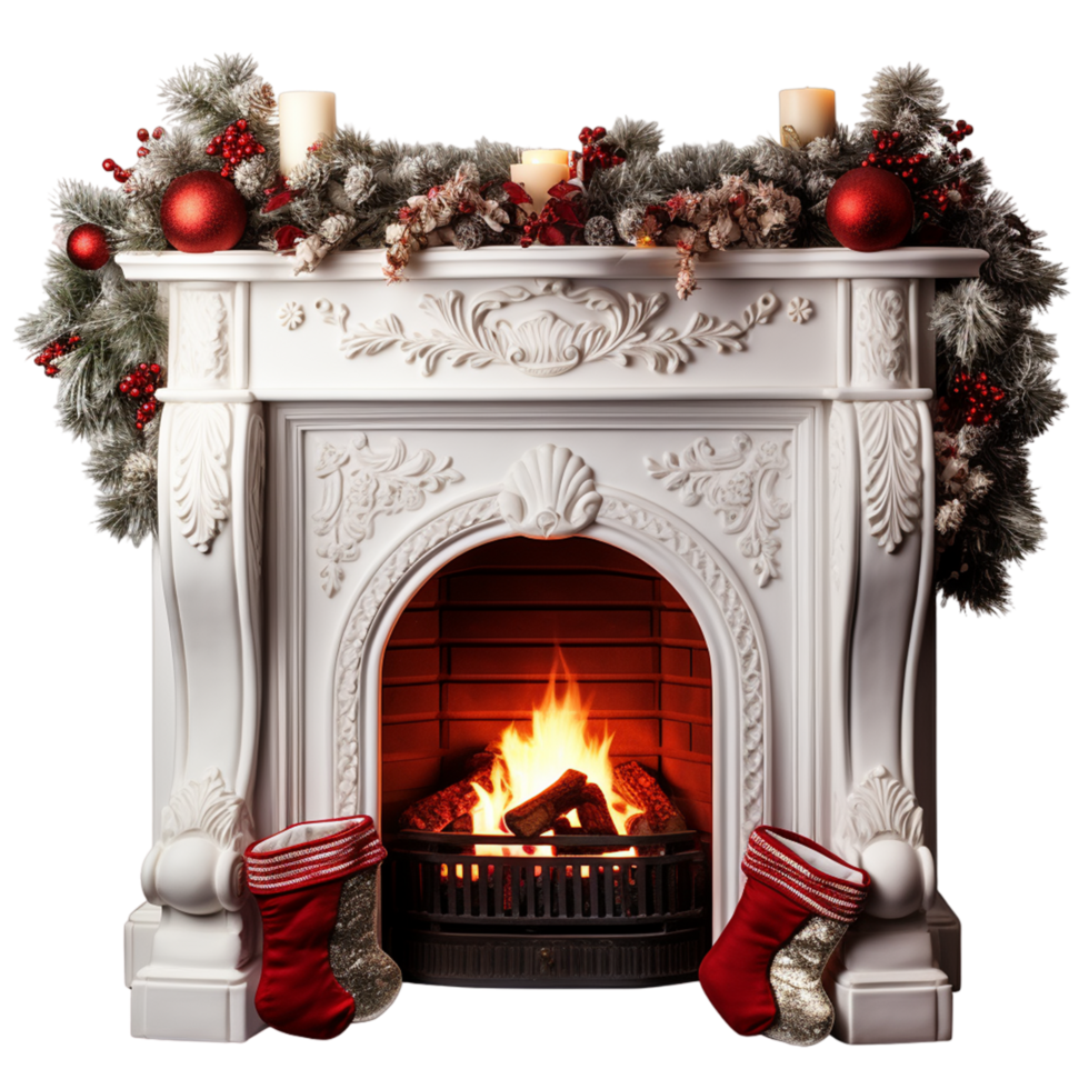 Christmas Chimney Ai Generative png