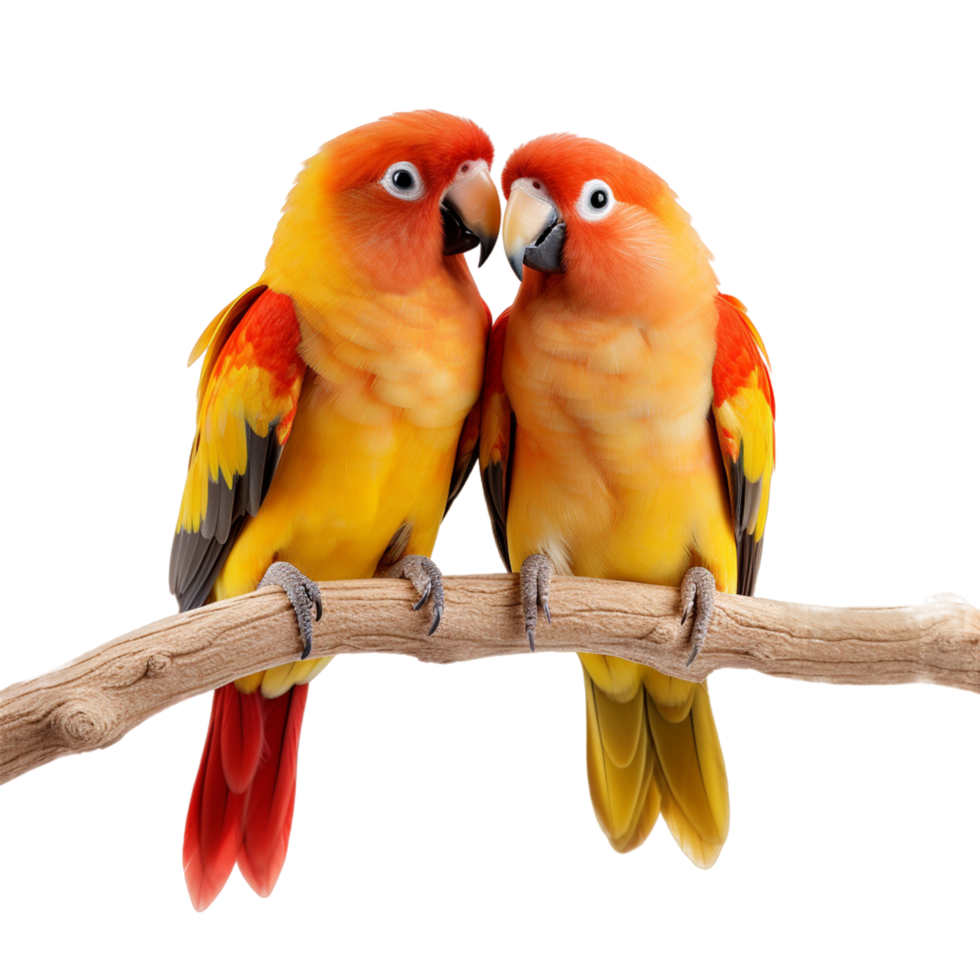 Sun Conure parrot bird Ai Generative png