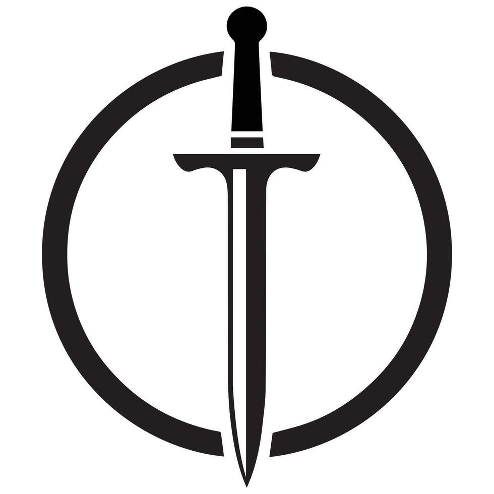 Sword logo Illustration vector