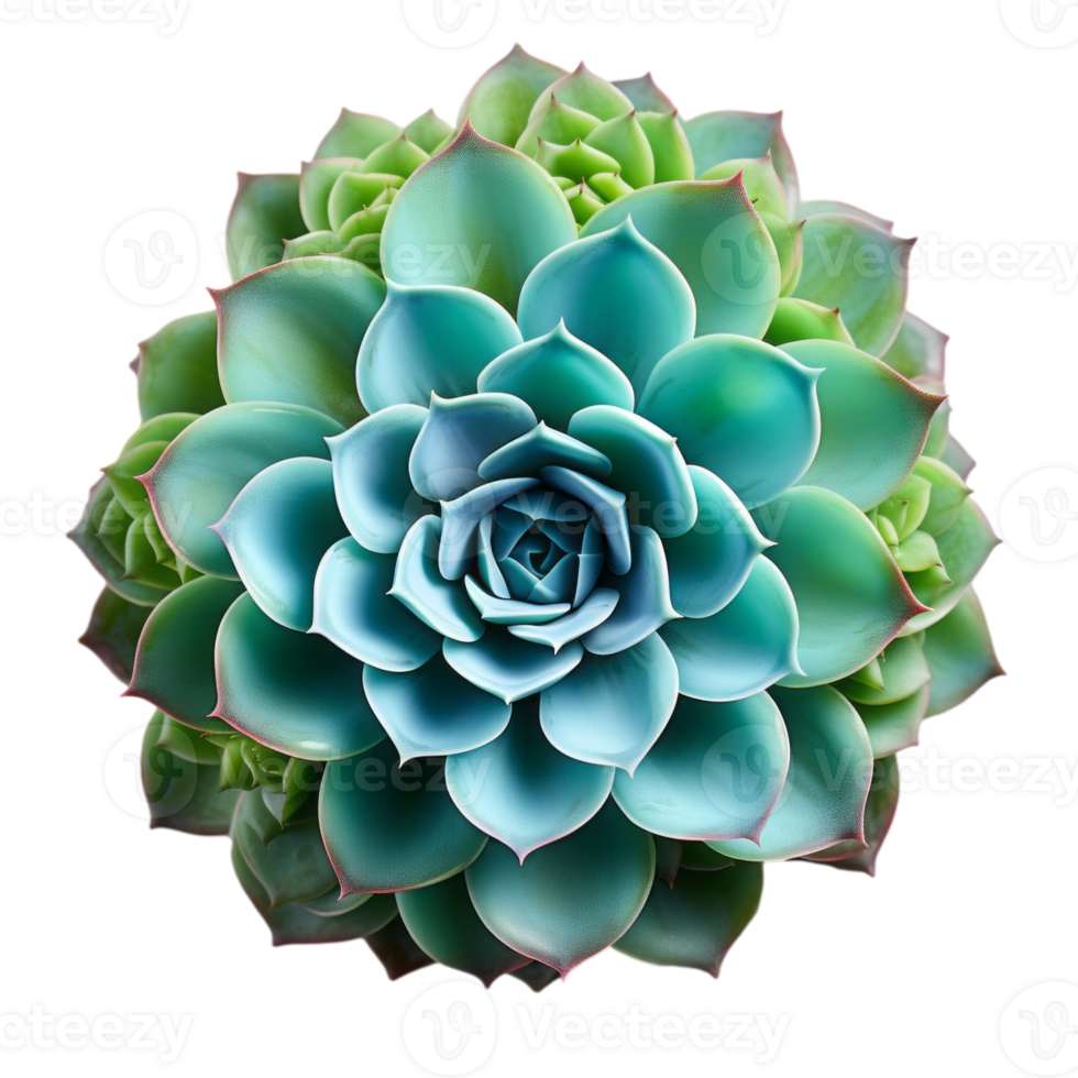 Succulent plant isolated on transparent background, created with generative AI png