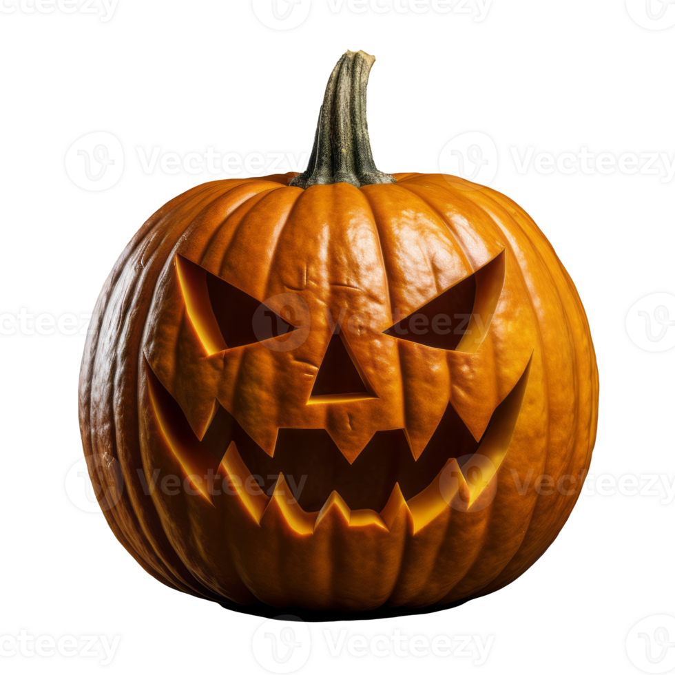 Halloween pumpkin on transparent background, created with generative AI png