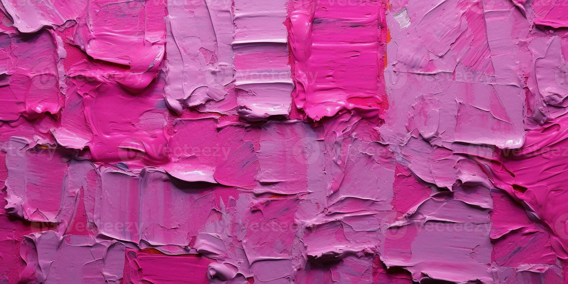 generativo ai, de cerca de pasta resumen áspero Viva magenta color Arte pintura textura foto