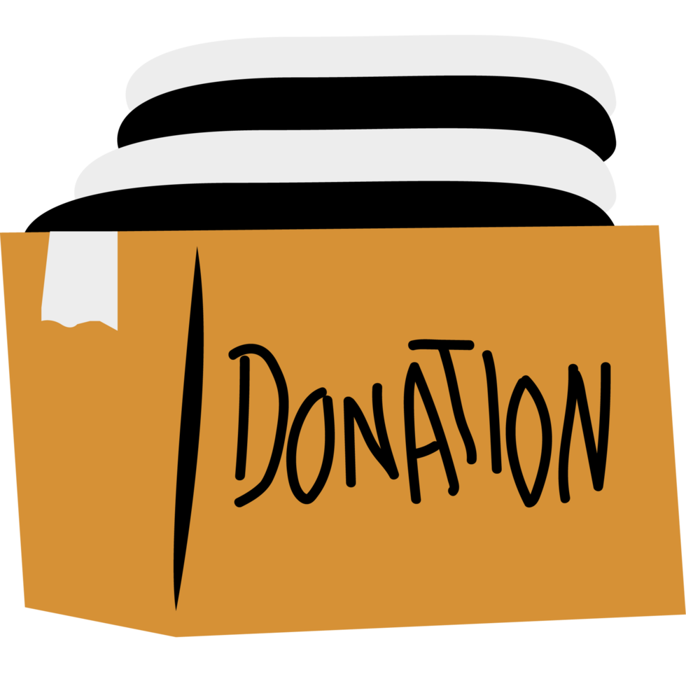 Volunteer Holding Box Donation png