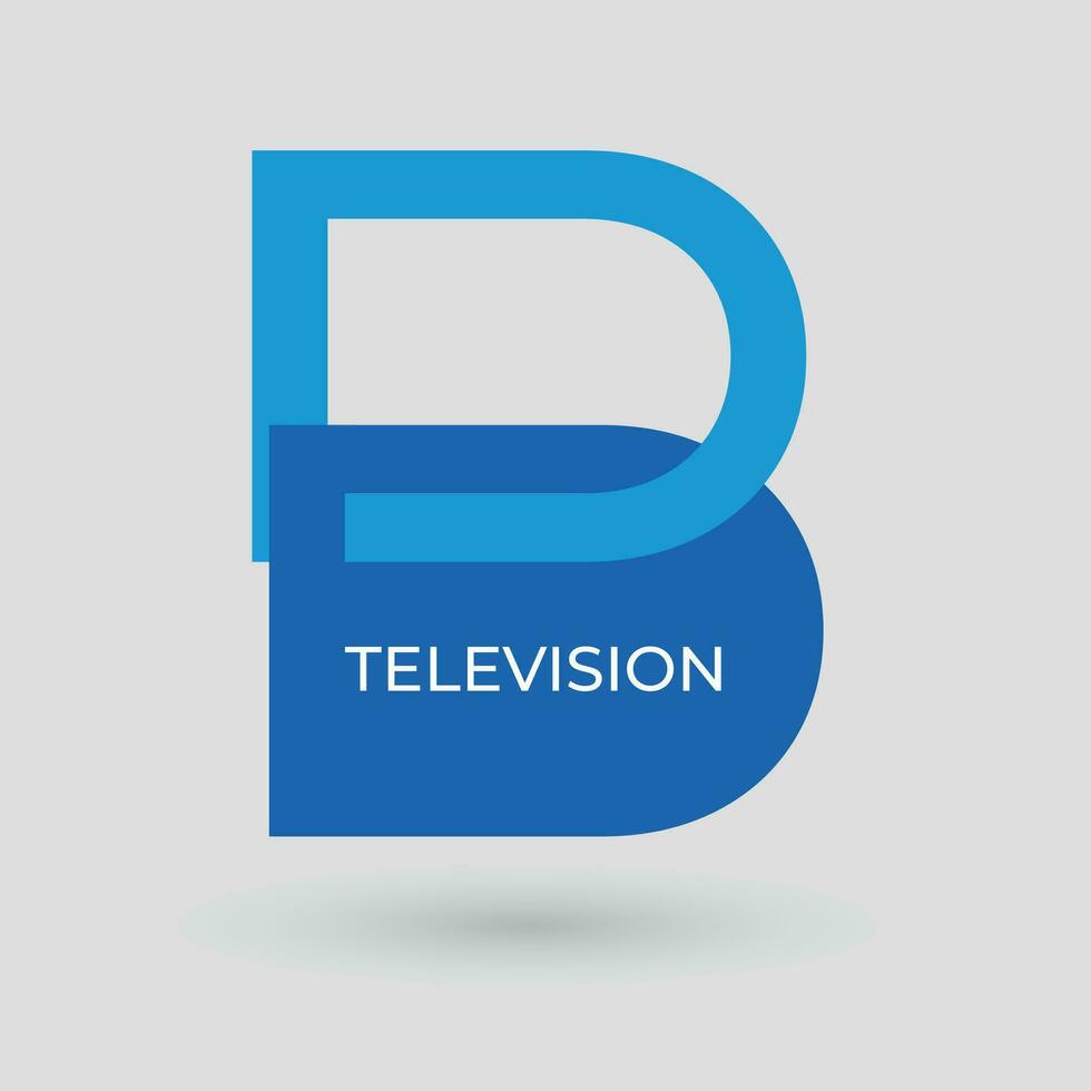 Professional TV Channel Logo Design Concept vector illustration
